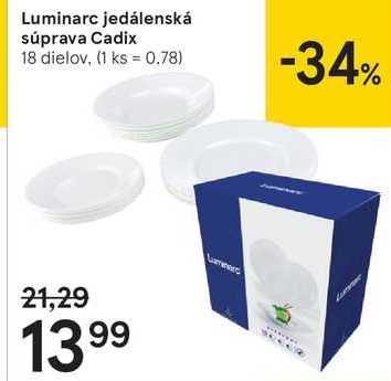 Luminarc jedálenská súprava Cadix