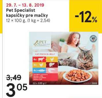 Pet Specialist kapsičky pre mačky, 12 x 100 g