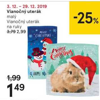 Vianočný uterák