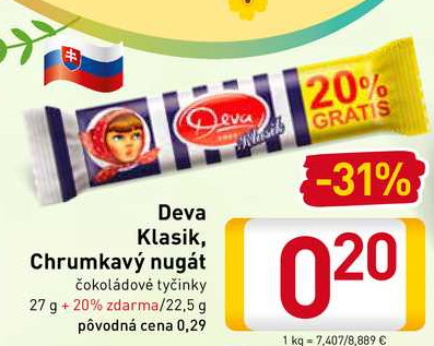 Deva Klasik 27 g+20% zdarma