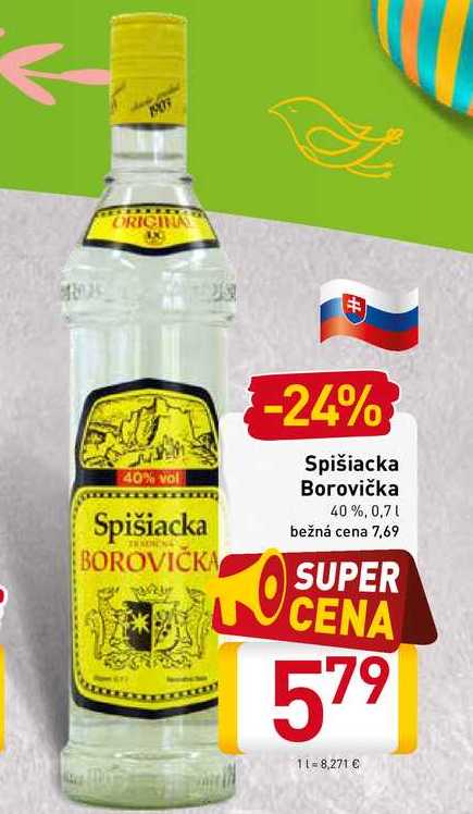 Spišiacka Borovička  0,7 l