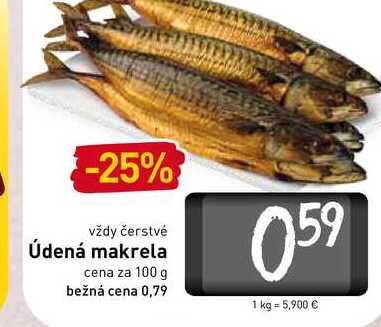 Údená makrela  100 g