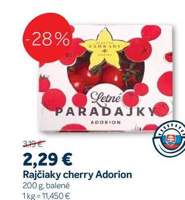 Rajčiaky cherry Adorion, 200 g