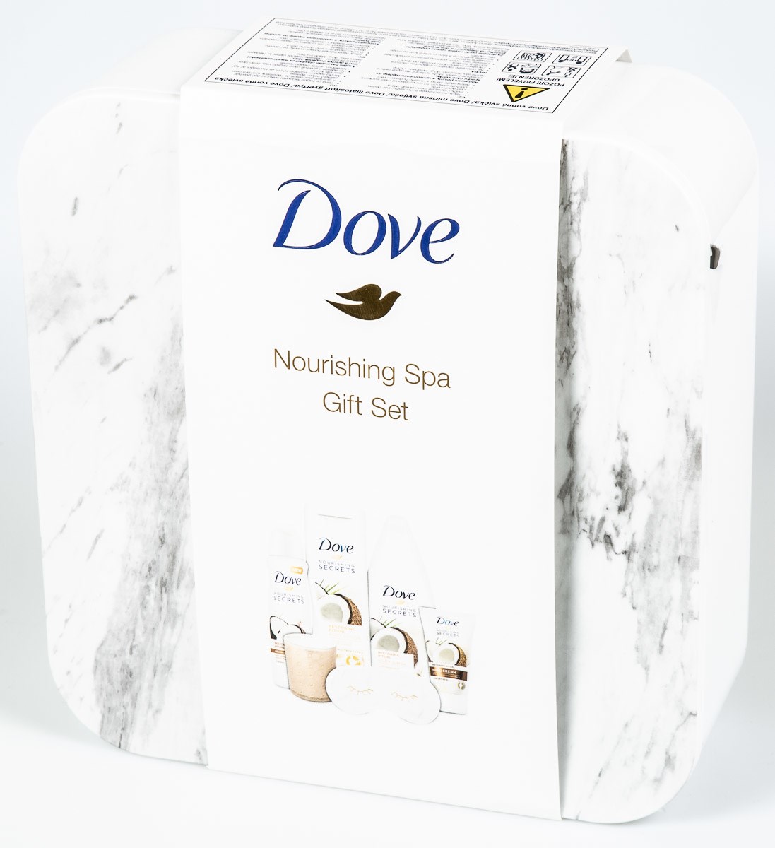 Dove Premium Nourishing Spa Set tel.mlieko 250ml+ antiper.150ml+ krém na ruky 75ml+ sviečka+ maska na spanie a zrkadlo