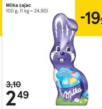 Milka zajac, 100 g