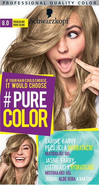 Schwarzkopf Pure Color 8.0 pravý blond farba na vlasy 1x1 ks