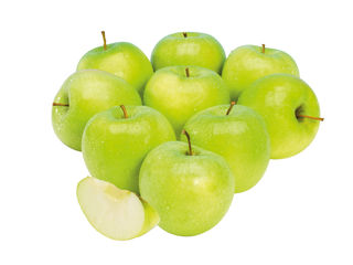 Zelené jablká Golden Delicious